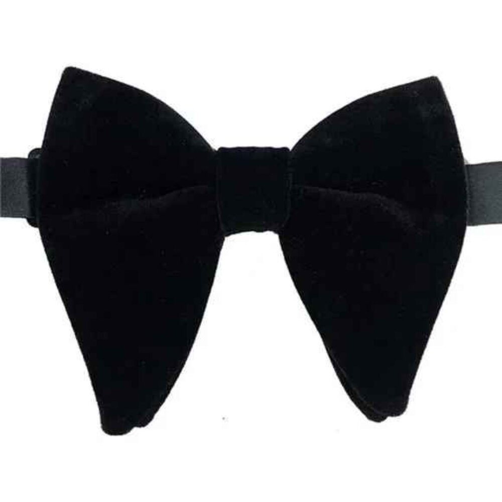 Velvet Bow Ties for Men Set Black